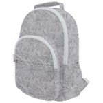 Light Grey Snake Rounded Multi Pocket Backpack
