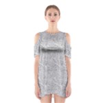 Light Grey Snake Shoulder Cutout One Piece Dress