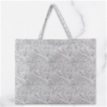 Light Grey Snake Zipper Large Tote Bag