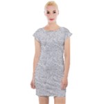 Light Grey Snake Cap Sleeve Bodycon Dress