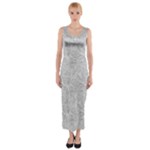 Light Grey Snake Fitted Maxi Dress