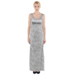 Light Grey Snake Thigh Split Maxi Dress