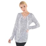Light Grey Snake Tie Up T-Shirt
