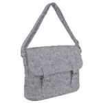 Light Grey Snake Buckle Messenger Bag