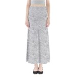 Light Grey Snake Full Length Maxi Skirt