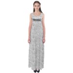 Light Grey Snake Empire Waist Maxi Dress