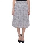 Light Grey Snake Classic Midi Skirt