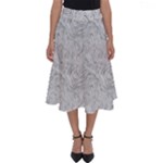 Light Grey Snake Perfect Length Midi Skirt