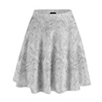 Light Grey Snake High Waist Skirt