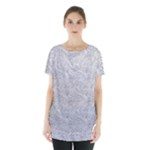 Light Grey Snake Skirt Hem Sports Top