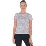 Light Grey Snake Short Sleeve Sports Top 