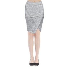 Light Grey Snake Midi Wrap Pencil Skirt from ArtsNow.com