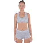 Light Grey Snake Racerback Boyleg Bikini Set