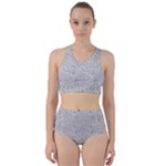 Light Grey Snake Racer Back Bikini Set