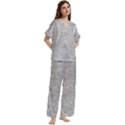 Short Sleeve Long Pants Satin Pajamas Set 