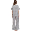 Short Sleeve Long Pants Satin Pajamas Set 