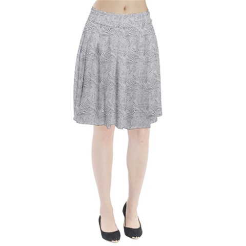 Light Grey Snake Pleated Skirt from ArtsNow.com