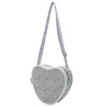 Light Grey Snake Heart Shoulder Bag