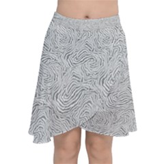 Chiffon Wrap Front Skirt 