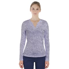 V-Neck Long Sleeve Top 