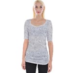 Light Grey Snake Wide Neckline T-Shirt