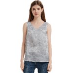 Light Grey Snake Women s V-Neck Sleeveless Satin Top