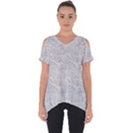 Light Grey Snake Cut Out Side Drop T-Shirt