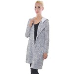 Light Grey Snake Hooded Pocket Cardigan