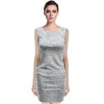 Light Grey Snake Sleeveless Velvet Midi Dress