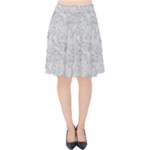 Light Grey Snake Velvet High Waist Skirt