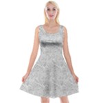 Light Grey Snake Reversible Velvet Sleeveless Dress