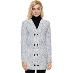 Button Up Hooded Coat  