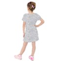 Kids  Short Sleeve Velvet Dress 