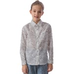 Light Grey Snake Kids  Long Sleeve Shirt