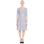 Light Grey Snake Wrap Up Cocktail Dress