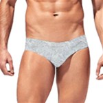 Light Grey Snake Men s Swim Brief