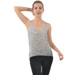 Light Grey Snake Chiffon Cami