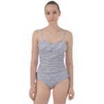 Light Grey Snake Sweetheart Tankini Set