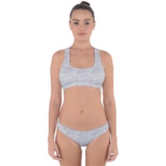 Light Grey Snake Cross Back Hipster Bikini Set from ArtsNow.com