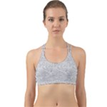 Light Grey Snake Back Web Sports Bra