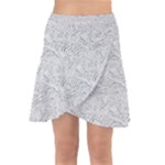 Light Grey Snake Wrap Front Skirt