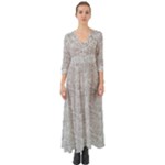 Light Grey Snake Button Up Boho Maxi Dress