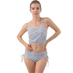 Light Grey Snake Mini Tank Bikini Set