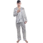 Light Grey Snake Men s Long Sleeve Satin Pajamas Set