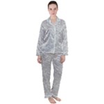 Light Grey Snake Women s Long Sleeve Satin Pajamas Set