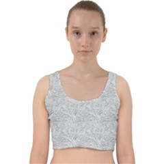 Velvet Racer Back Crop Top 
