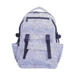 Light Grey Snake Carry-on Double Buckle Travel Backpack