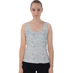 Light Grey Snake Velvet Tank Top