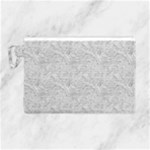 Light Grey Snake Canvas Cosmetic Bag (Large)