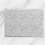 Light Grey Snake Canvas Cosmetic Bag (XXL)